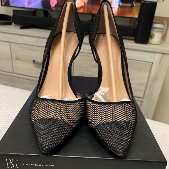 INC international concepts mesh (fish net) heels - Picture 3 of 6
